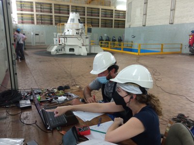 CDIF team during the experimental tests in Caniçada